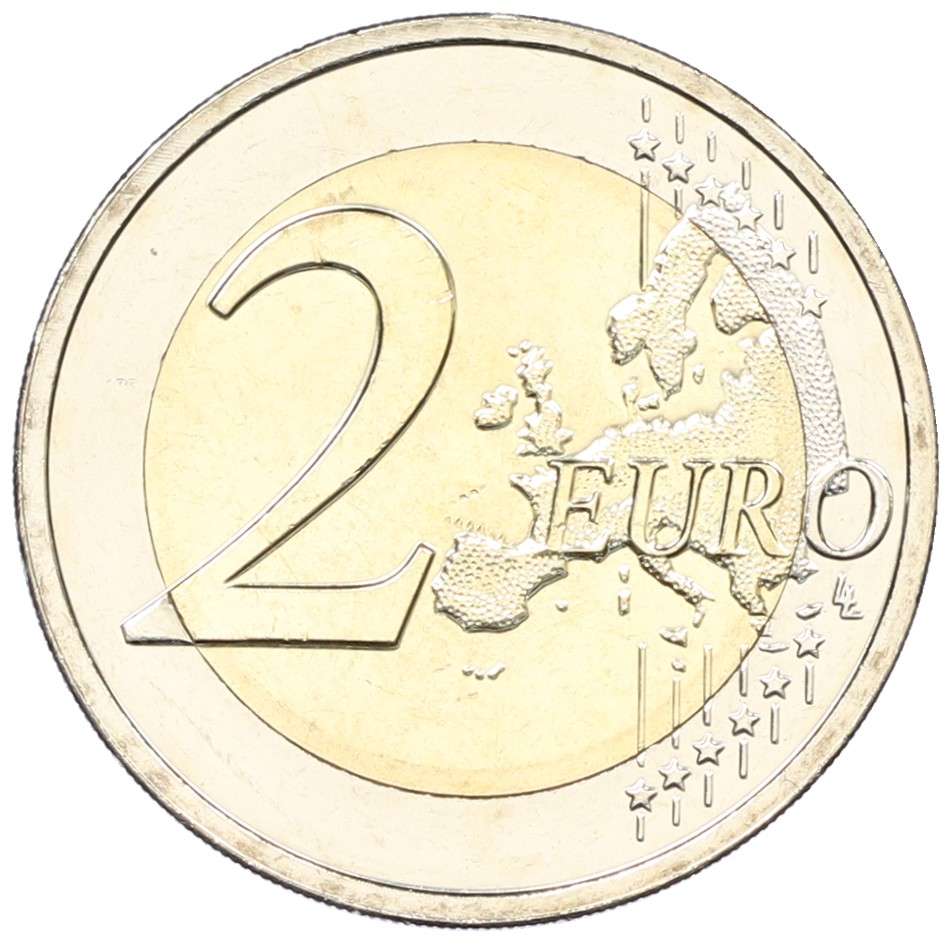 2 евро 2019 года Латвия «Восходящее солнце» — Фото №2