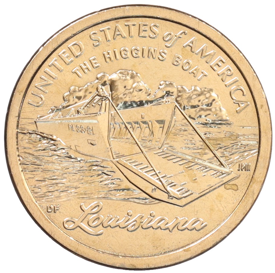 1 доллар 2023 года D США «Американские инновации — Десантный катер» — Фото №1