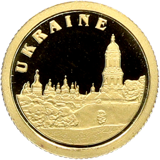 12 долларов 2008 года Либерия «Страны Европы — Украина» — Фото №1