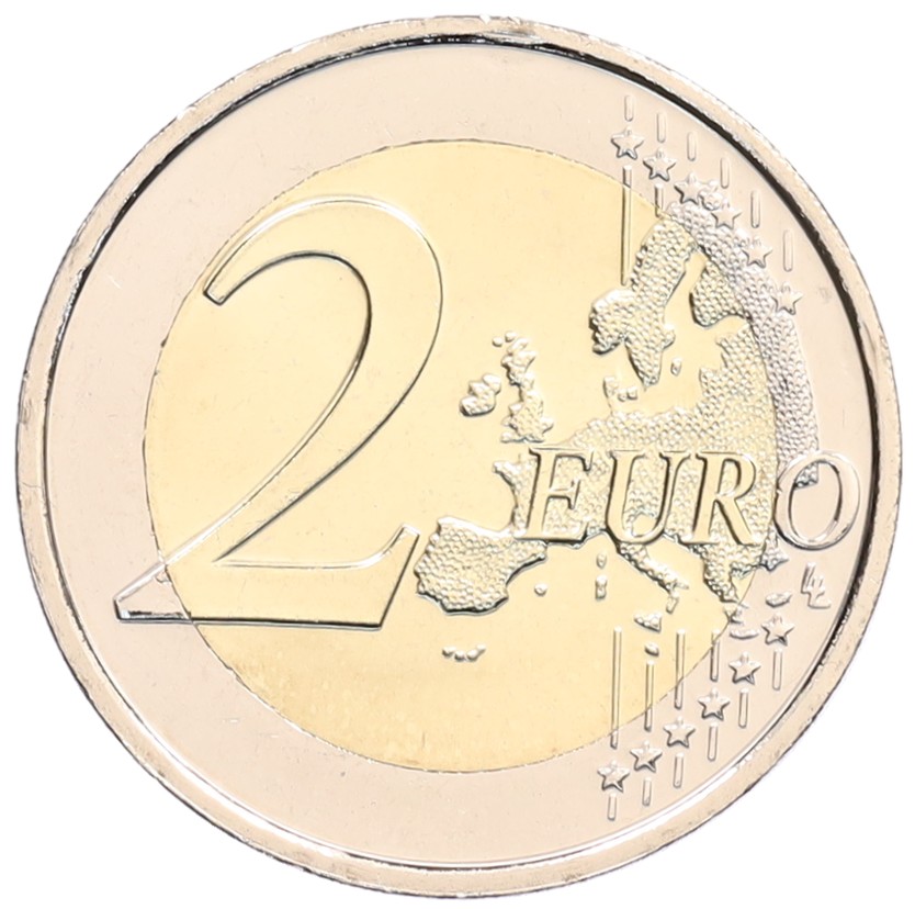 2 евро 2025 года Словения «100 лет со дня рождения Мики Мустера» — Фото №2