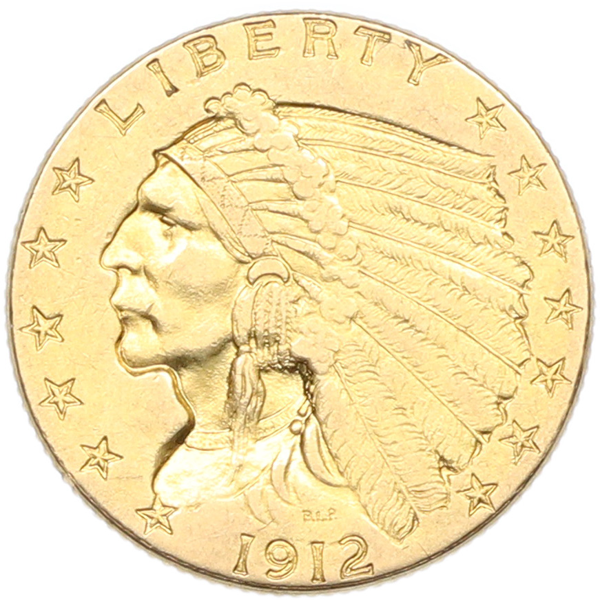 2 1/2 доллара 1912 года США — Фото №1