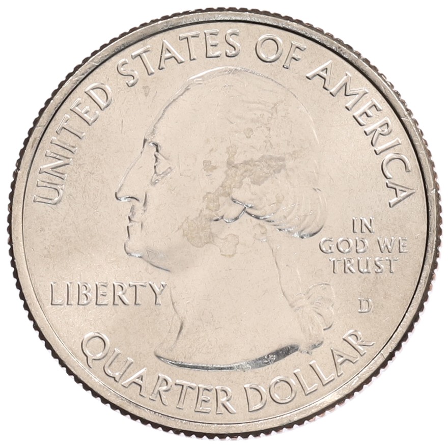 1/4 доллара (25 центов) 2012 года D США «Национальные парки — №13 Национальный парк Акадия» — Фото №2