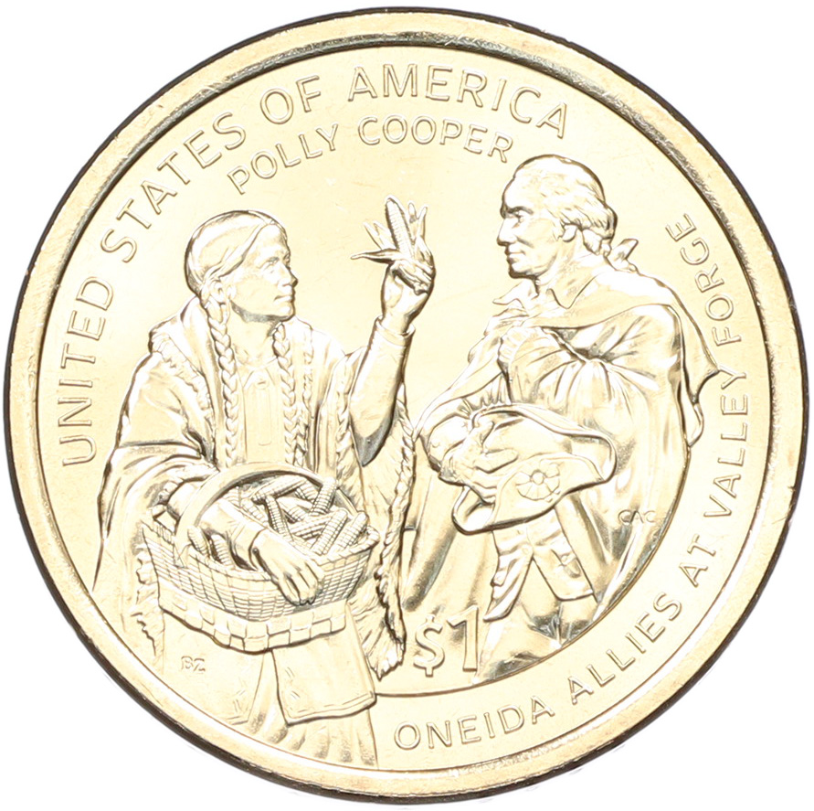 1 доллар 2026 года (D) США «Коренные Американцы (Сакагавея) — Полли Купер» — Фото №1