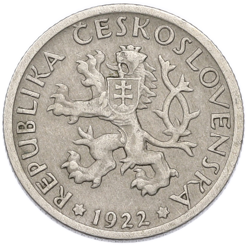 1 крона 1922 года Чехословакия — Фото №2
