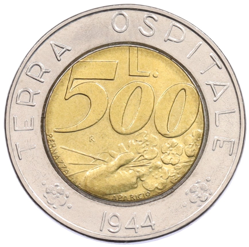 500 лир 1991 года Сан-Марино — Фото №1