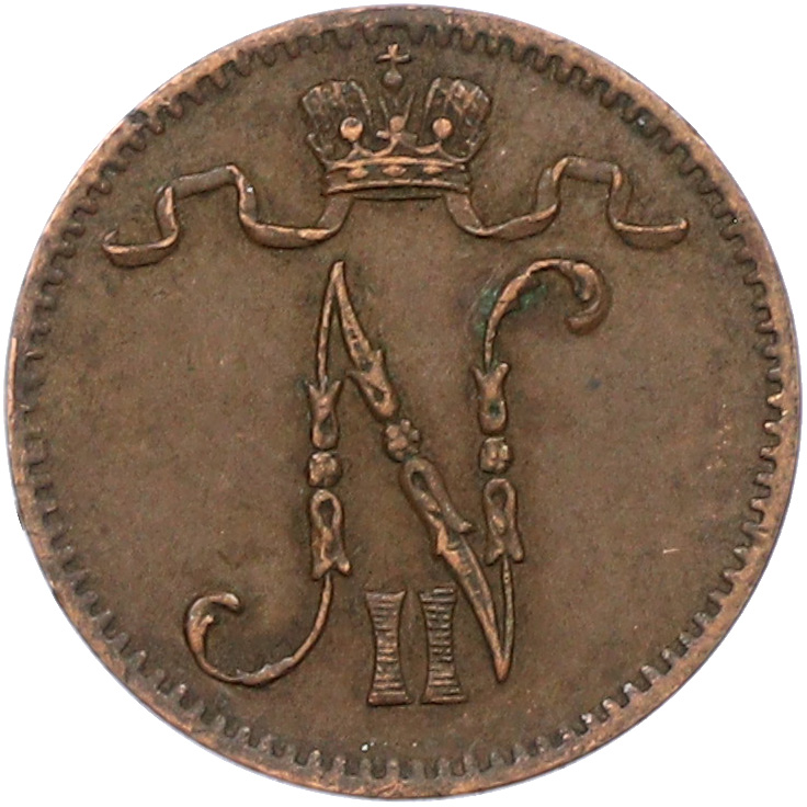 1 пенни 1909 года Русская Финляндия — Фото №2