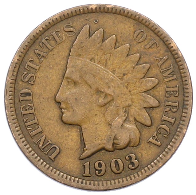 1 цент 1903 года США — Фото №1