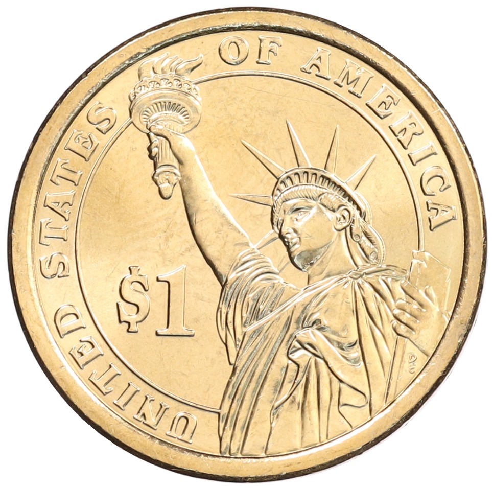 1 доллар 2009 года D США «9-й президент США Уильям Гаррисон» — Фото №2