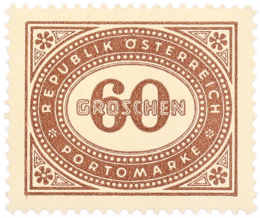 Почтовая марка 60 грошей 1947 года Австрия — Фото №1
