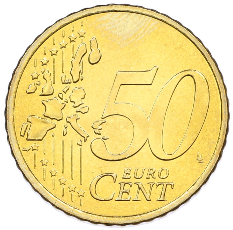50 евроцентов 2002 года Ирландия — Фото №2