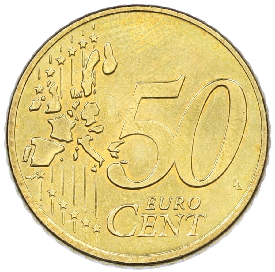 50 евроцентов 2002 года А Германия — Фото №2