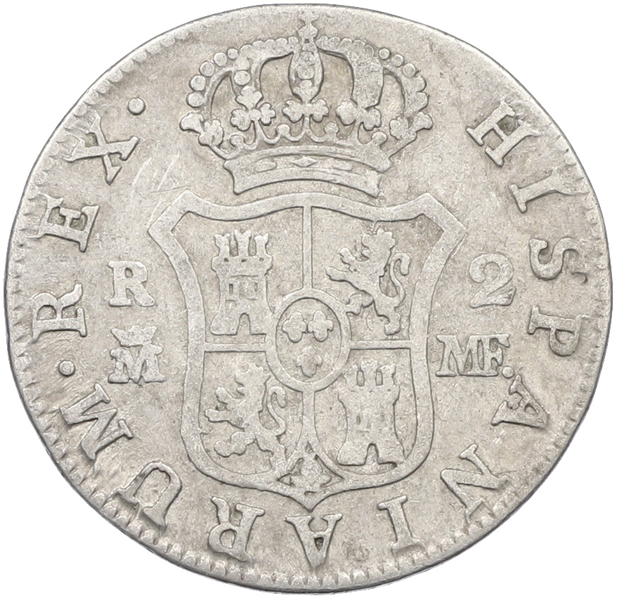 2 реала 1799 года Испания — Фото №2