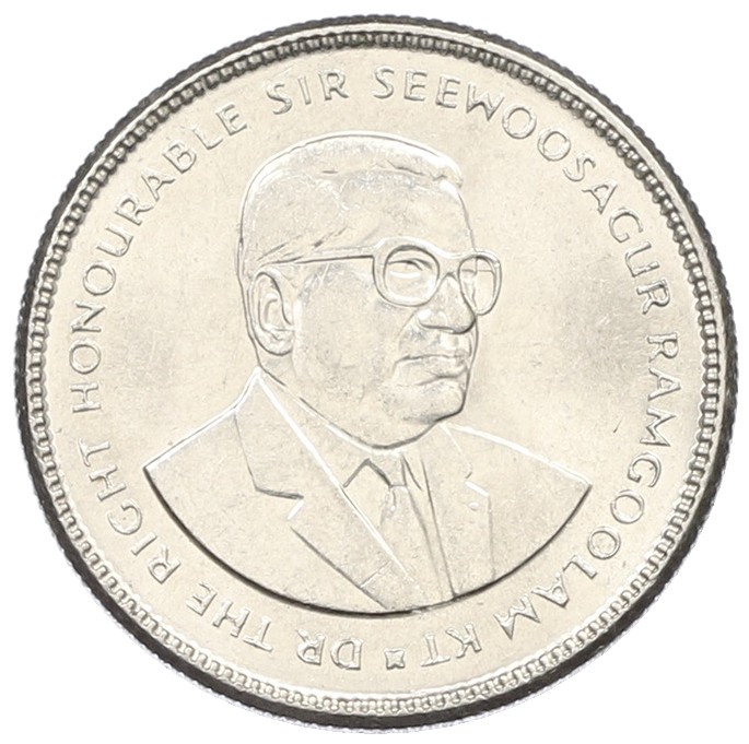 20 центов 1987 года Маврикий — Фото №2