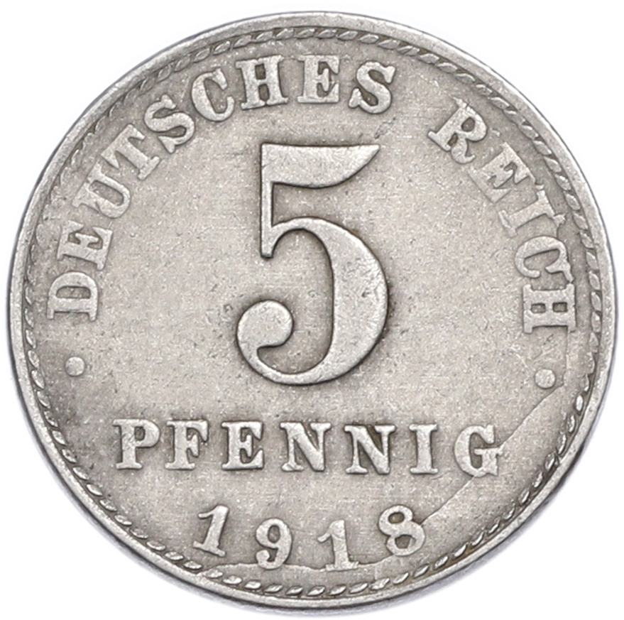5 пфеннигов 1918 года A Германия — Фото №1