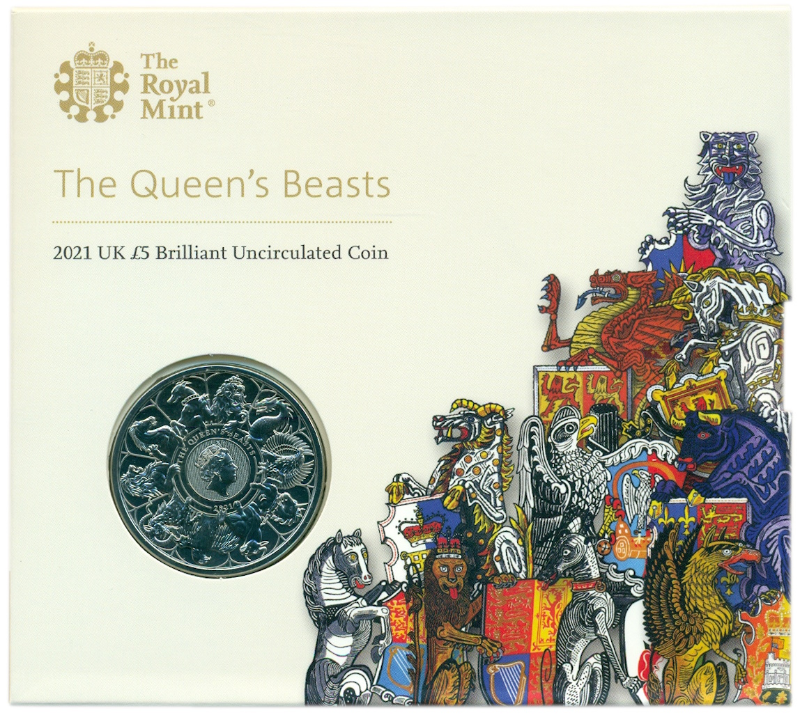 5 фунтов 2021 года Великобритания «Звери Королевы» — Фото №3