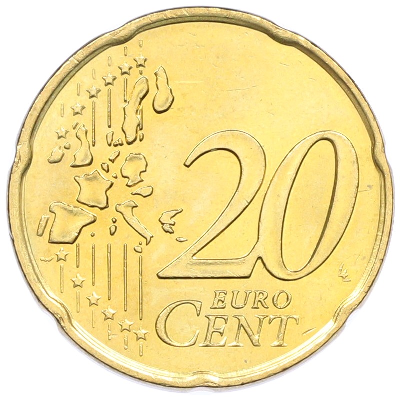 20 евроцентов 2001 года Монако — Фото №2