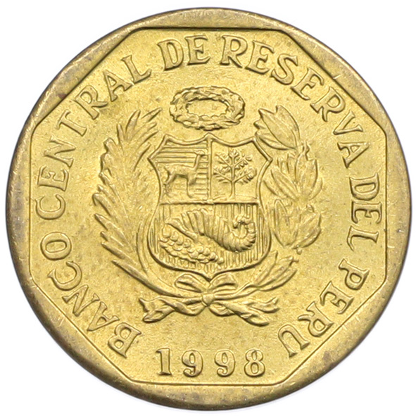 5 сентимо 1998 года Перу — Фото №2