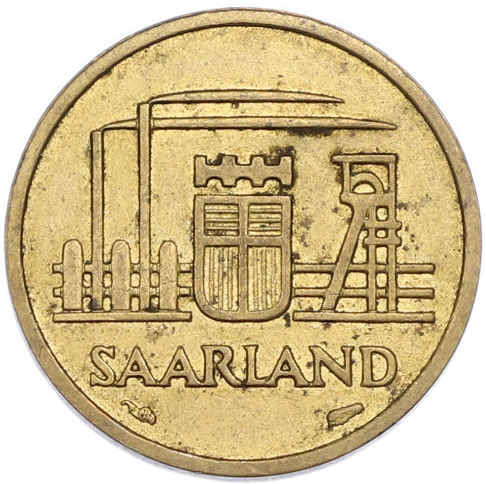 10 франков 1954 года Саар — Фото №2