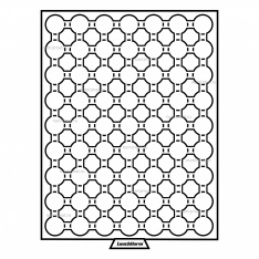 Кассета на 63 ячейки для хранения и презентации монет в капсулах диаметром до 19 мм, MB, LEUCHTTURM, 306702 — Фото №1