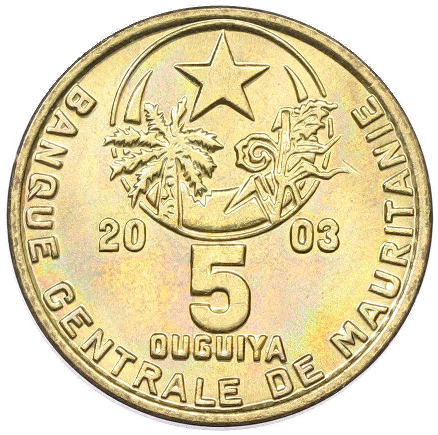 5 угий 2003 года Мавритания — Фото №1
