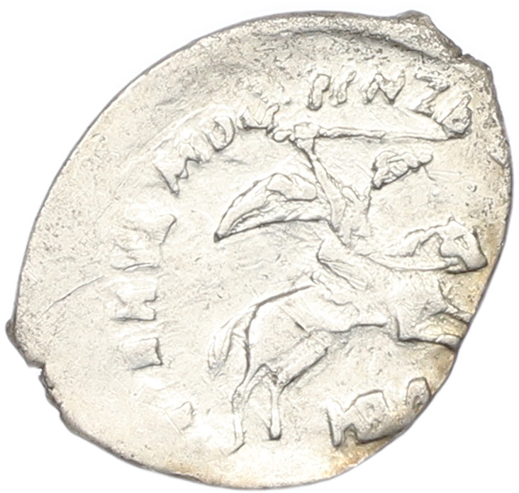 Денга 1505-1533 года Василий III Иванович — IBA (Чекан Новгорода) — Фото №1