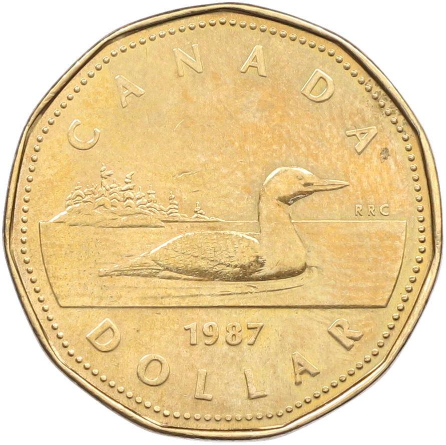 1 доллар 1987 года Канада — Фото №1