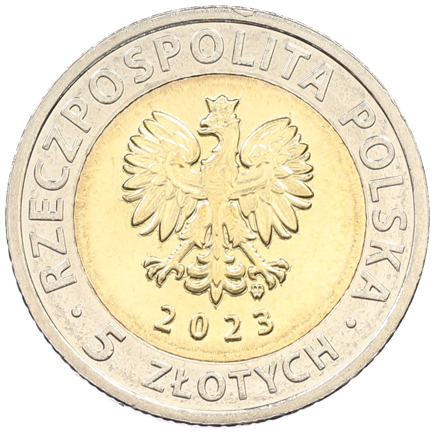 5 злотых 2023 года Польша «Открой для себя Польшу — Монастырь цистерцианцев в Гостьково» — Фото №2