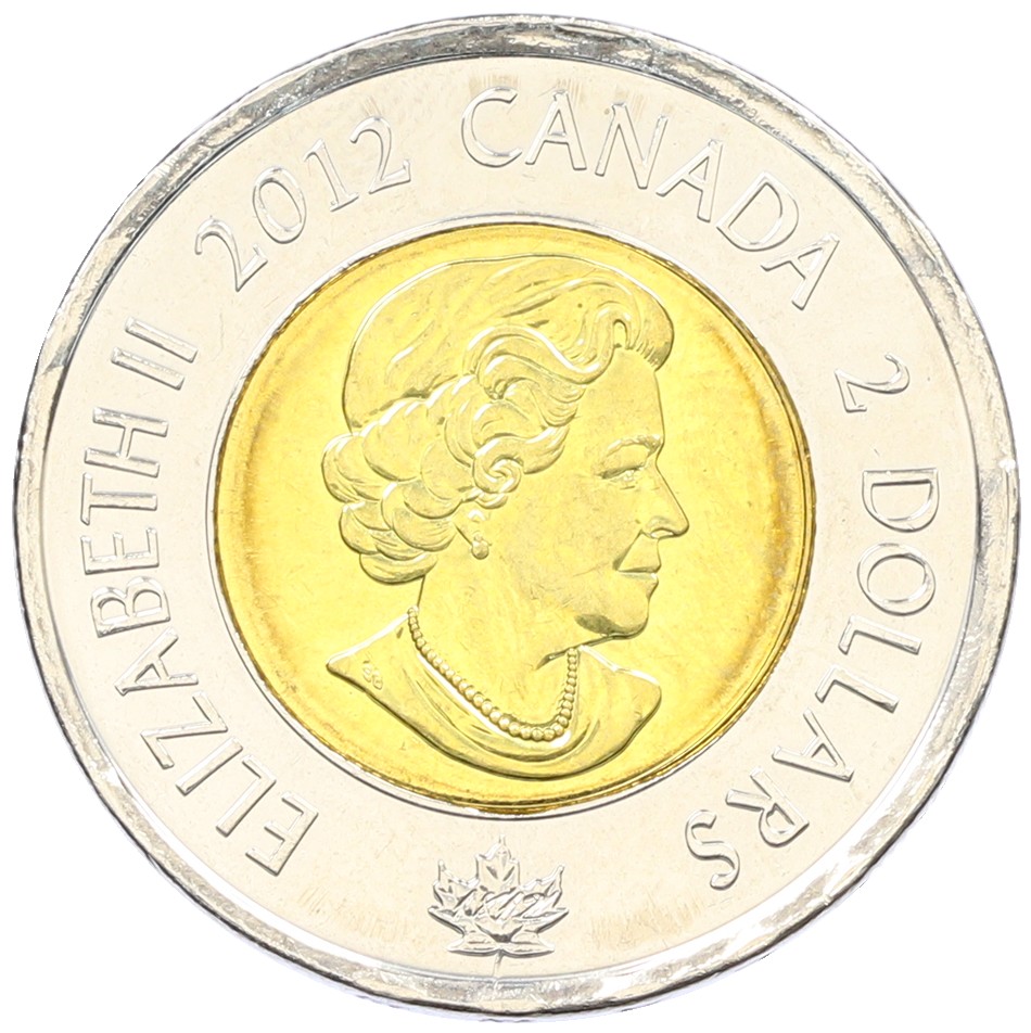 2 доллара 2012 года Канада «Война 1812 года — Фрегат Шеннон» — Фото №2