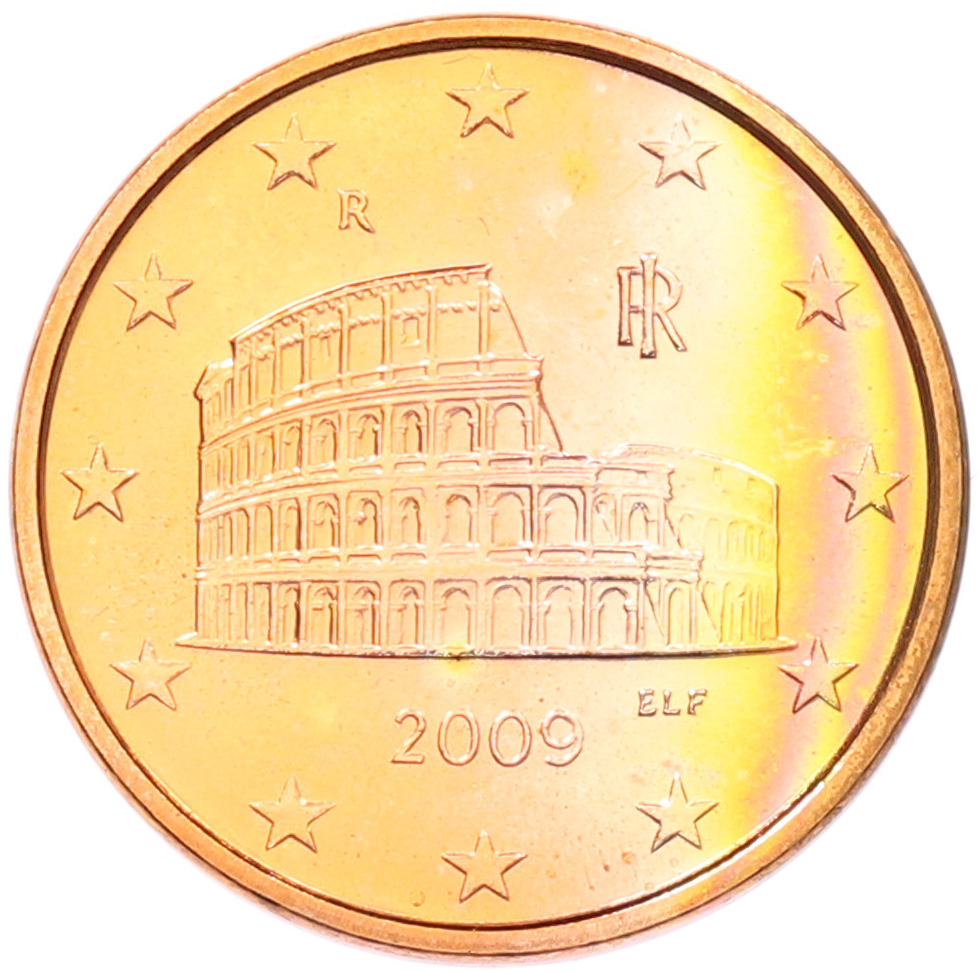 5 евроцентов 2009 года Италия — Фото №1