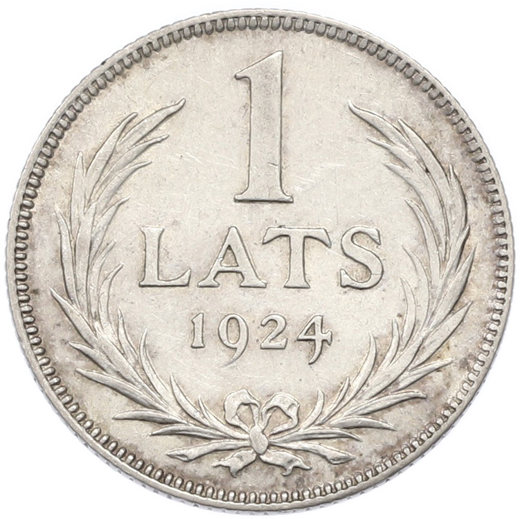 1 лат 1924 года Латвия — Фото №1