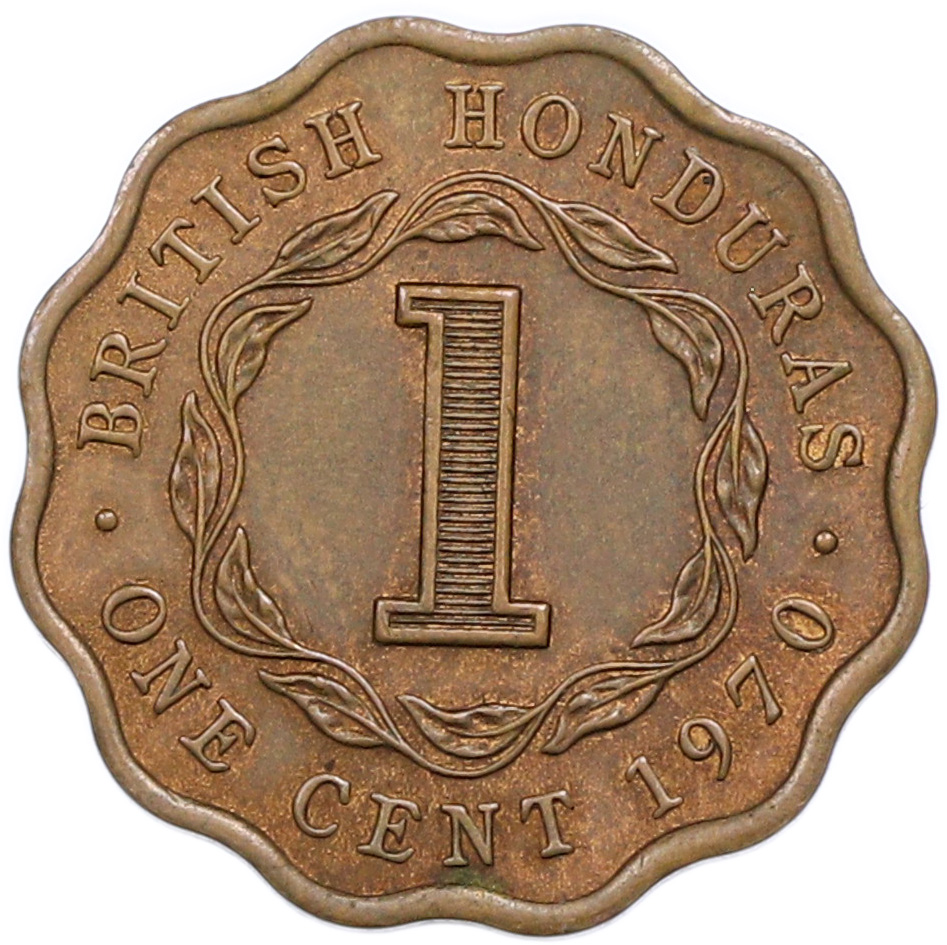 1 цент 1970 года Британский Гондурас — Фото №1