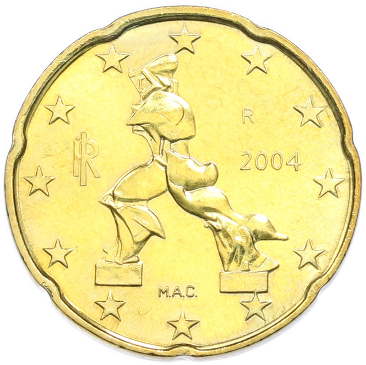 20 евроцентов 2004 года Италия — Фото №1