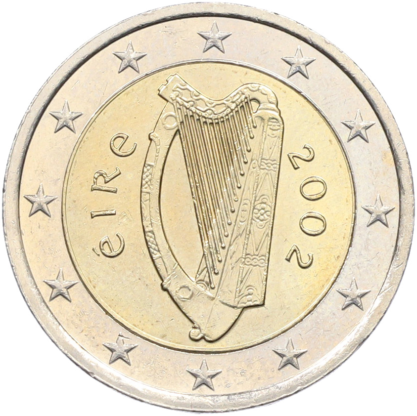 2 евро 2002 года Ирландия — Фото №1