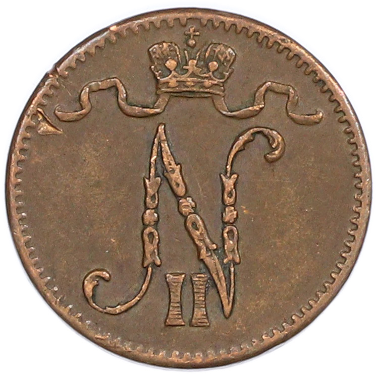 1 пенни 1916 года Русская Финляндия — Фото №2