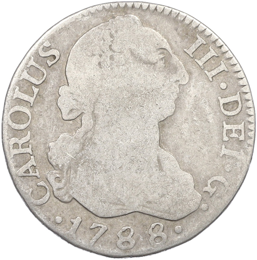 2 реала 1788 года Испания — Фото №1