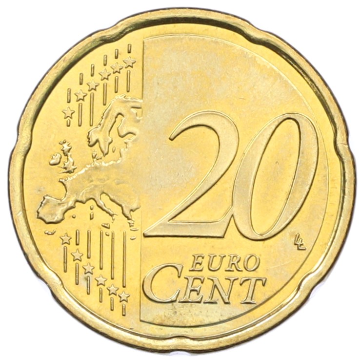 20 евроцентов 2007 года Словения — Фото №2