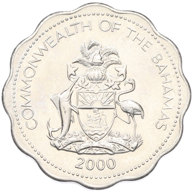 10 центов 2000 года Багамские острова — Фото №2