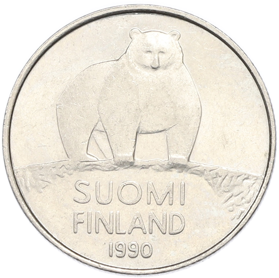 50 пенни 1990 года Финляндия — Фото №1