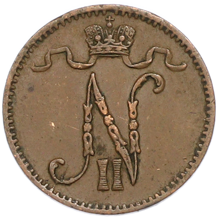 1 пенни 1906 года Русская Финляндия — Фото №2