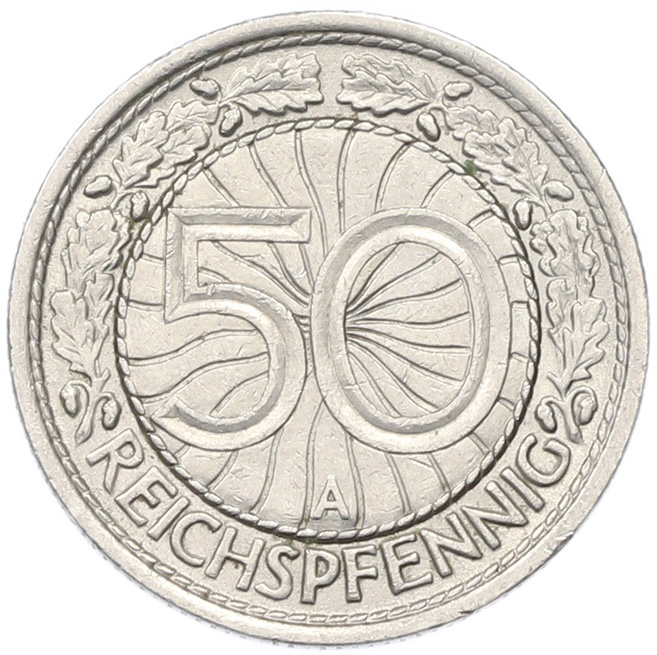 50 рейхспфеннигов 1929 года A Германия — Фото №2