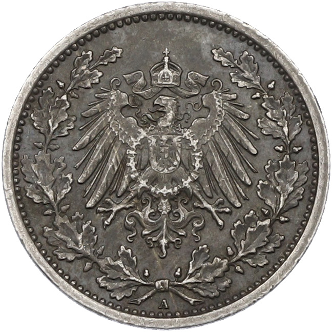 1/2 марки 1918 года A Германия — Фото №2