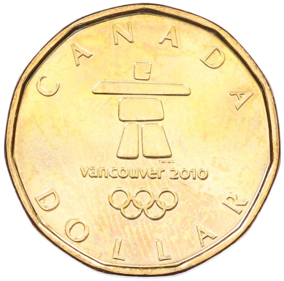 1 доллар 2010 года Канада «XXI зимние Олимпийские Игры 2010 в Ванкувере» — Фото №1