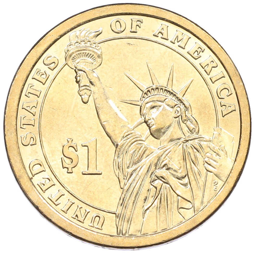 1 доллар 2010 года (Р) США «14-й президент США Франклин Пирс» — Фото №2