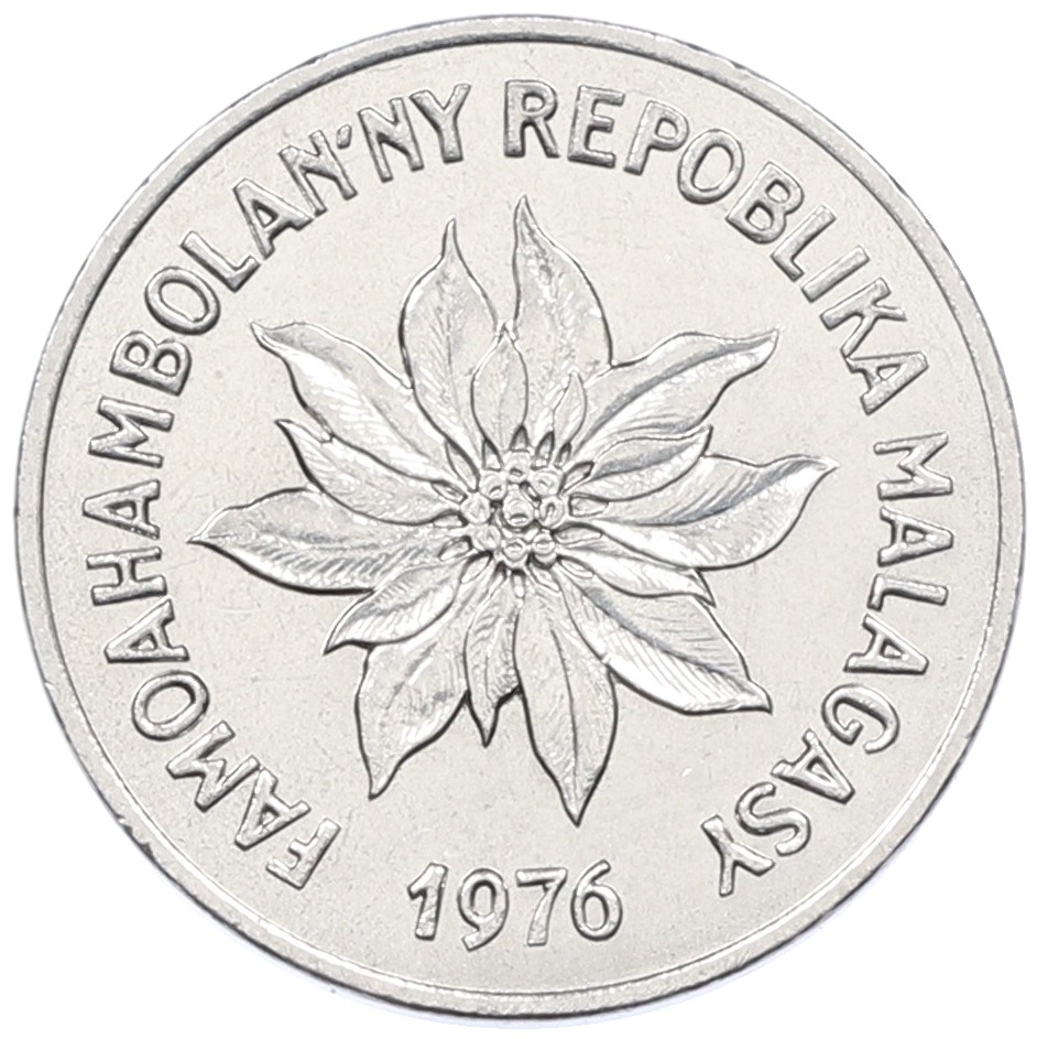 2 франка 1976 года Мадагаскар — Фото №1