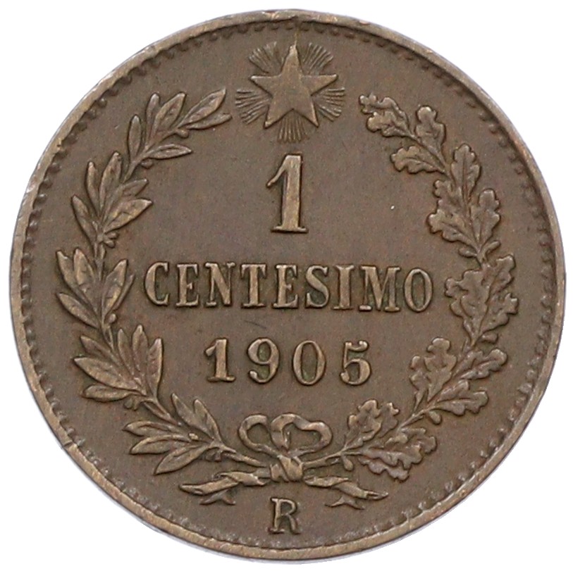 1 чентезимо 1905 года Италия — Фото №1