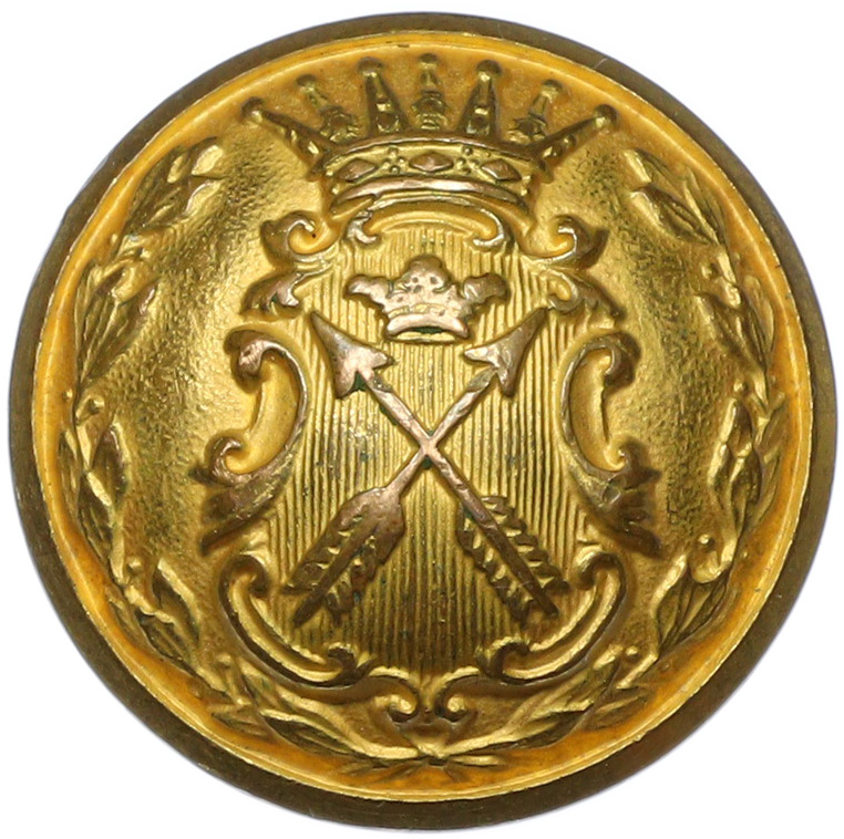 Офицерская пуговица Даларнского полка шведской армии — Фото №1