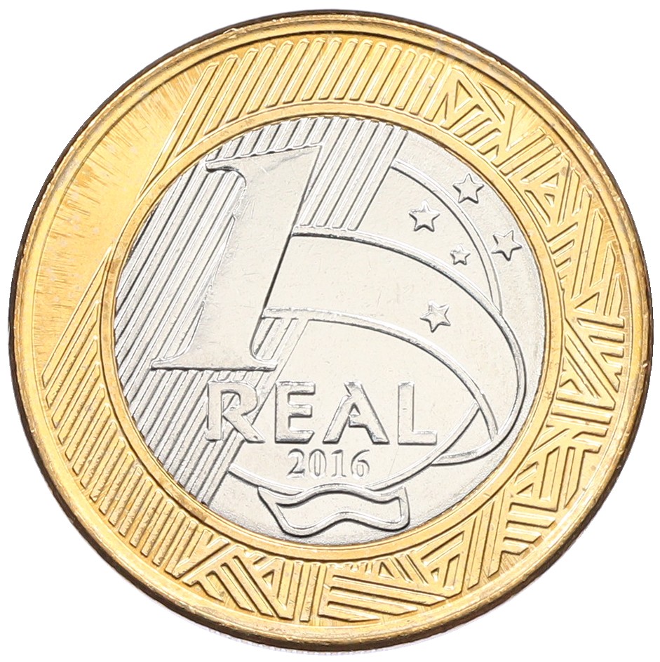 1 реал 2016 года Бразилия «XXXI летние Олимпийские Игры в Рио-де-Жанейро 2016 — Том» — Фото №2