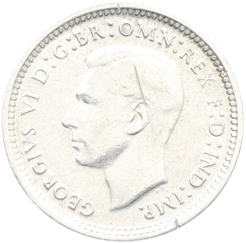 3 пенса 1944 года S Австралия — Фото №2