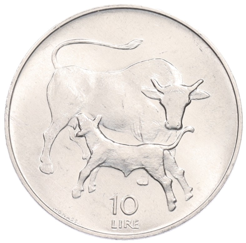 10 лир 1972 года Сан-Марино — Фото №1