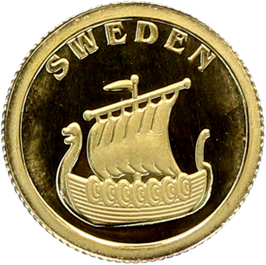 12 долларов 2008 года Либерия «Страны Европы — Швеция» — Фото №1